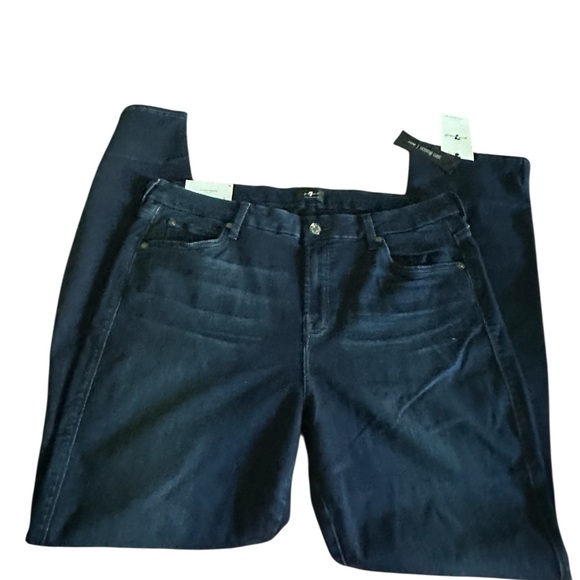 7 For All Mankind Kimmie Straight Leg Slim Illusion Luxe size 34 - Picture 2 of 6